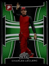 2025 Leaf Metal Pristine Auction #81 Charles Leclerc Prismatic Green 3/10