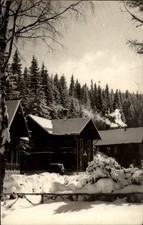 RPPC Cabins Paltinis Romania vintage postcard n136