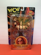 Figura de acción WCW World Championship Wrestling Atomic Elbow Bret Hart 1998