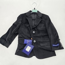 Gioberti Kids Black Velvet Blazer Size 4 NEW Boys