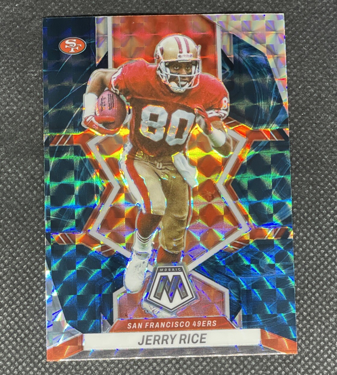 2022 Mosaic Jerry Rice Genesis #181 49ers Case Hit