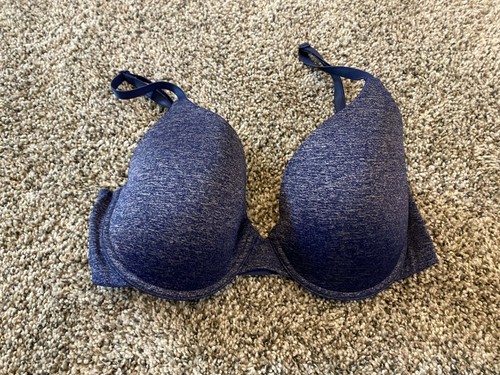 Victoria's Secret Azul Uplift Semi Demi Camiseta Sujetador con Aros Talla 32D - 006 - Imagen 6 de 6
