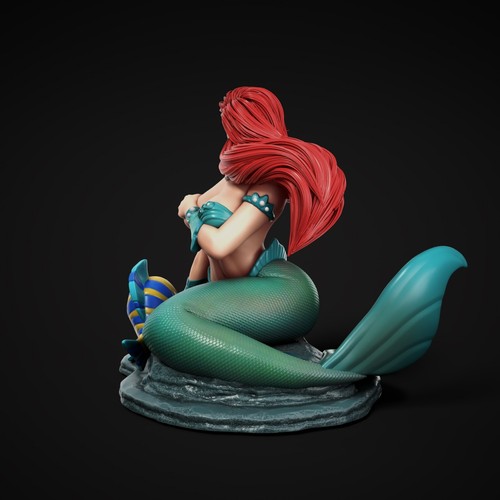Ariel Statue 3D Print Unpainted/Unassembled - Picture 5 of 8