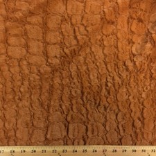 Faux Fur Fabric Short Pile 60" wide Sold By The Yard Shag Reptile Rust