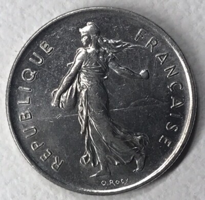 5 Francs 1970 Semeuse Nickel Owl French Coin Single Purchase | eBay