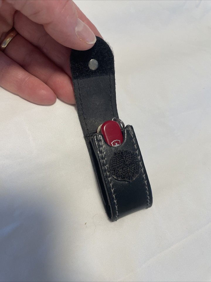 Victorinox Mini Champ Swiss Army Knife w/ Leather Belt Case eBay