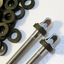 200 NEW Black THICK NYLON DRUM TENSION ROD WASHERS For Tom/Bass/Snare, FREE SHIP