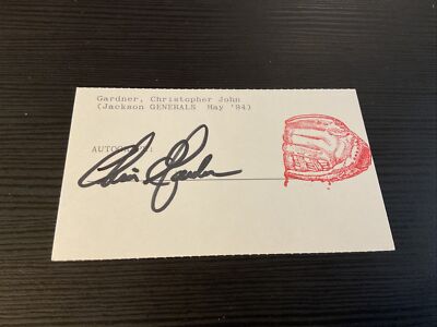 Chris Gardner ( Debut 1991 ) HOUSTON ASTROS SIGNED AUTOGRAPH AUTO