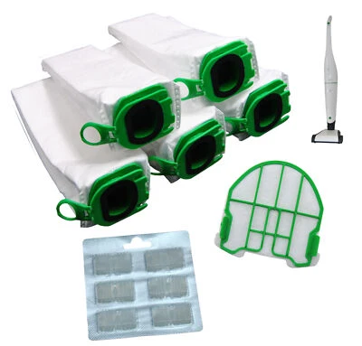 FSPRODUKTE 20 Vlies Staubsaugerbeutel + 1 Filter + Duft geeign. Vorwerk Kobold VB100 FP100