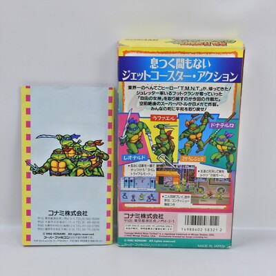 TURTLES IN TIME Teenage Mutant Super Famicom Nintendo 6384 sf | eBay