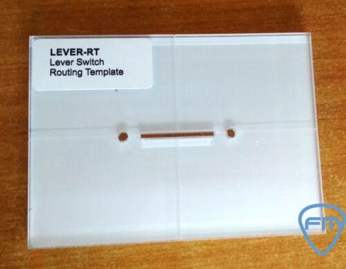 LEVER SWITCH Routing Template - Transparent Acrylic - GUITAR & BASS Luthier Tool - Afbeelding 1 van 1