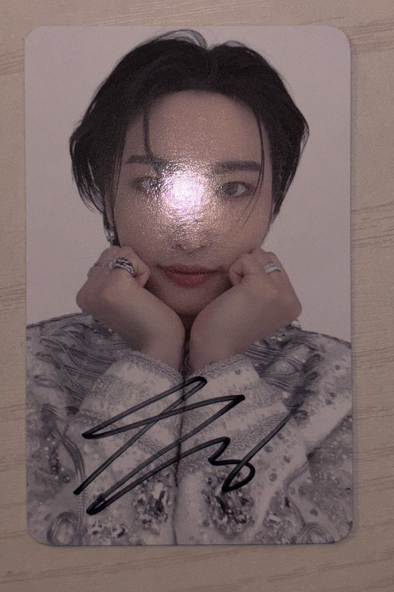 ATEEZ SEONGHWA A-tiny Zone Autographed Signed Photo Card Concert