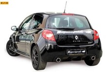 Supersprint Edelstahl Sportauspuff Duplex Renault Clio 3 2.0 RS re li je 65mm