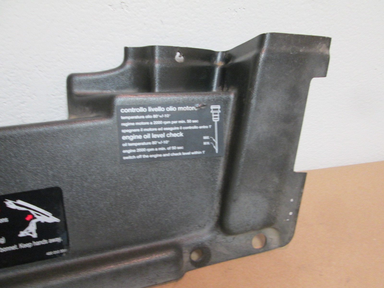 Lamborghini Gallardo Spider- LH Rear Engine Bay Shield / Panel # 07L103939