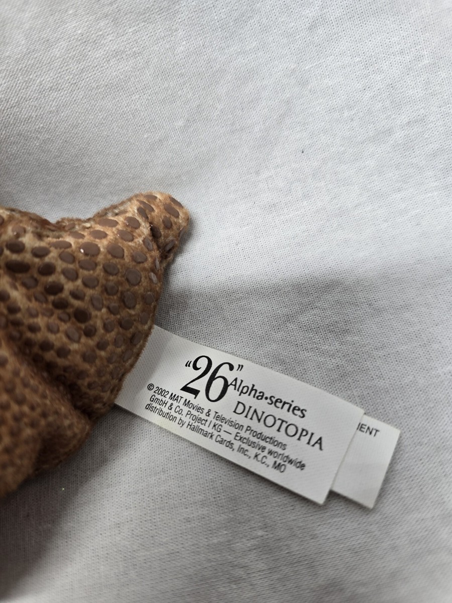 Vintage Dinotopia #26 Alpha Series ZigZag Plush Dinosaur 2002 Y2K