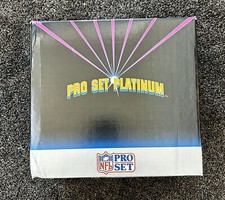 1991 Pro Set Platinum Series 1 Football Factory Sealed Case 10 Wax Boxes