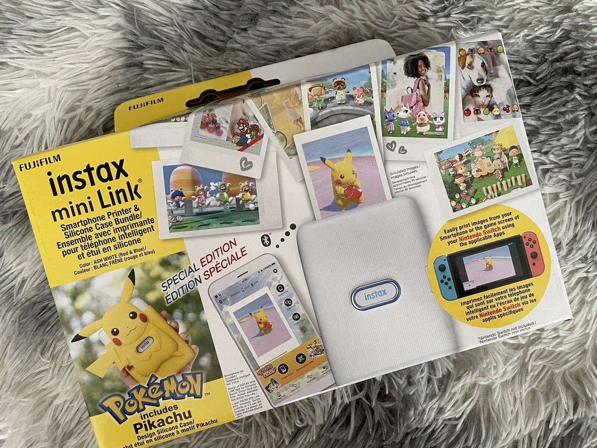 FUJI FILM INSTAX MINI LINK POKEMON 新品 Fujifilm Instax Mini Link Smartphone Printer Bundle Pokemon