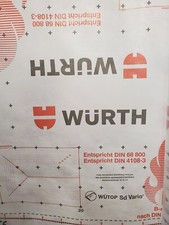 Würth Dampfbremsfolie Klimamembran SD Vario Plus Wütop