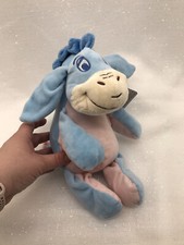 Disney Baby Winnie The Pooh Eeyore Plush Rattle Toy 12" Lovey Security NEW