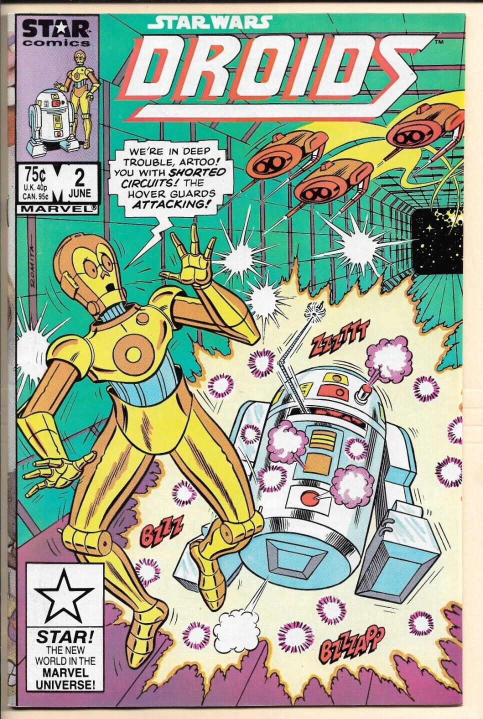 Star Wars: Droids #2 NM- (1986) Star Comics. John Romita Sr. art! COPY B