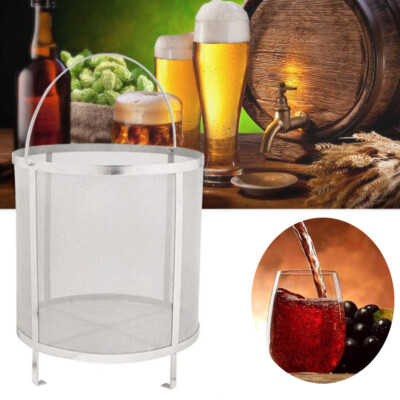 Beer Wine House Home Brew Filter Basket Stainless Steel Strainer Brewing Hopper