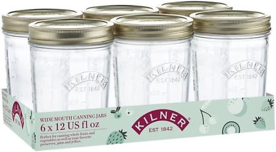 Wide Mouth Preserve Jar Set 6-Pieces, 350 Ml Capacity