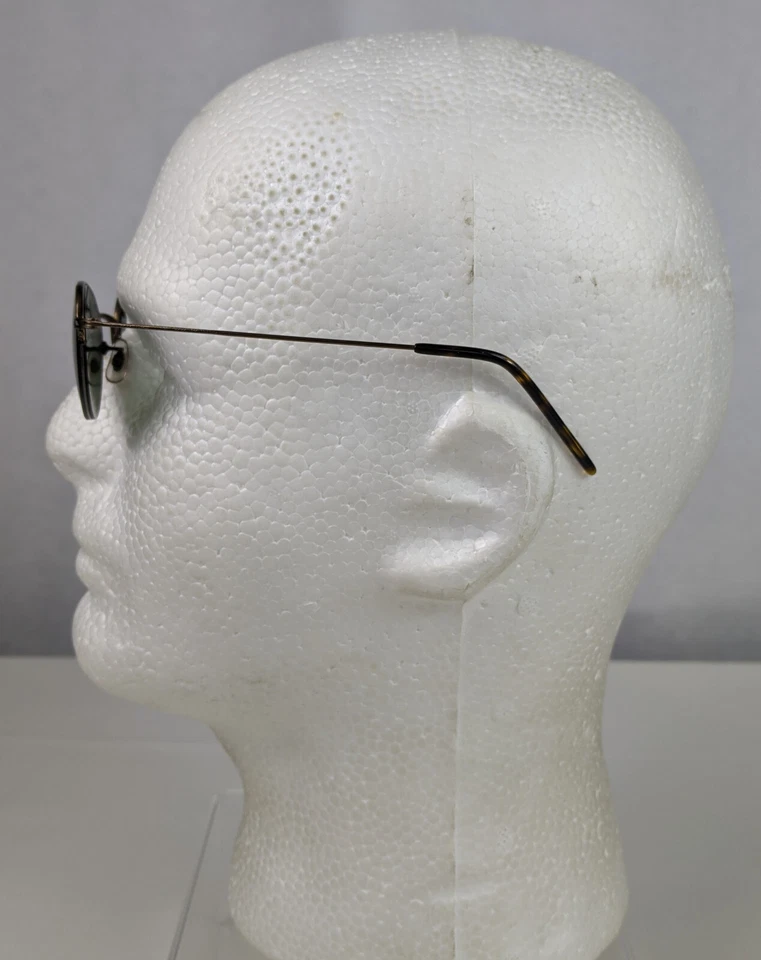 VTG Oliver Peoples Gold Tone Wire-frame Sunglasses Tortoise 40-20-143 Cornell - Image 3 of 4