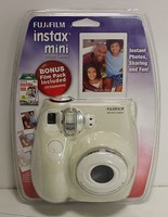 Fujifilm Instax Mini 7s White Instant Film Camera W/ Bonus Film 10 Exposures Fujifilm Instax Mini 7s White Instant Film Camera W/ Bonus Film 10 Exposures