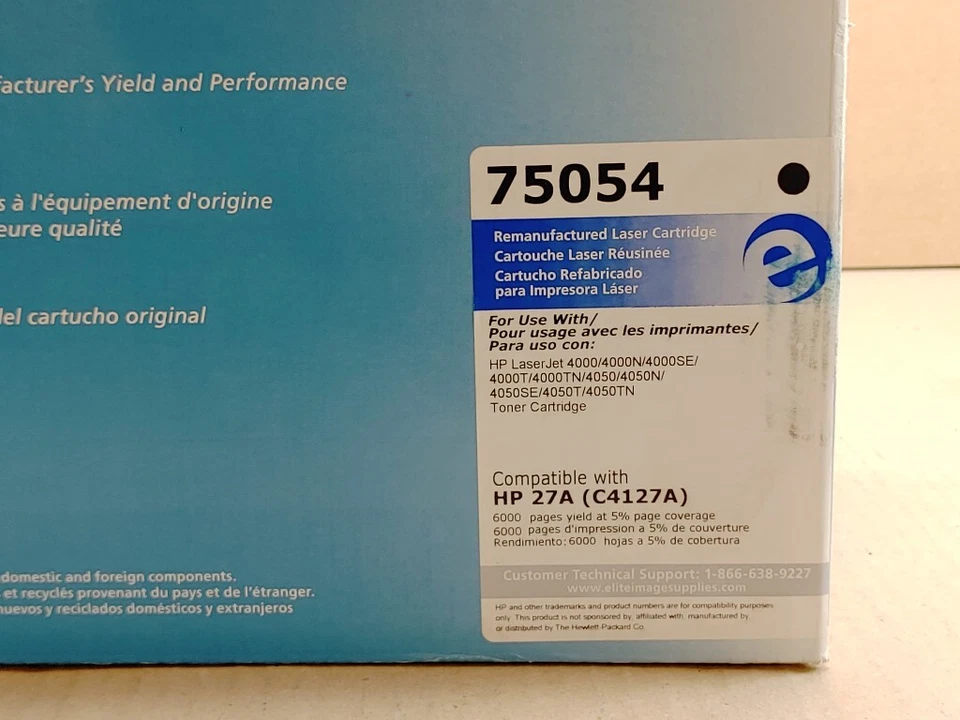 Elite Laser Toner Cartridge 6000 Page Yield Black 75054 (Compatible with HP 27A) - Image 3 of 4