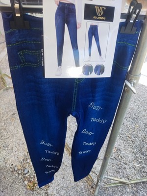 Legging Jean Levi's - Taille 16/18 (plus Size) - Imprimé Guépard - Noir - Neuf Avec étiquettes