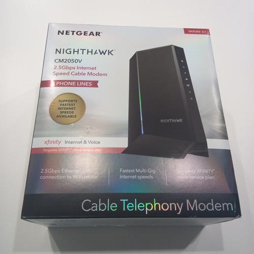 Netgear Nighthawk CM2050V DOCSIS 3.1 Cable Modem for 2.5Gb Xfinity with