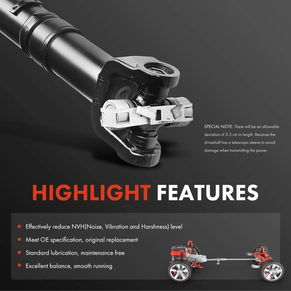 Conjunto de eje de transmisión delantero 28,37" para Jeep Cherokee Comanche 4x4 manual Foto 4 de 4