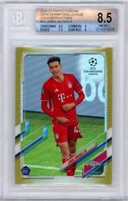 BGS 8.5 #/50 2020-21 Topps Chrome UEFA Jamal Musiala Gold Refractor RC Rookie
