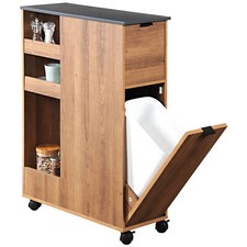 Carrello da cucina con pattumiera, rustico, KESPER