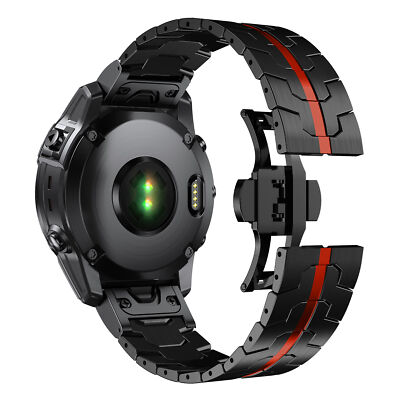 26/22mm Stainless Steel Band Metal Quick fit Strap For Garmin Fenix  6/6XPro/7/7X