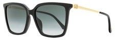 Jimmy Choo Square Sunglasses Totta /G 8079O Black/Gold 56mm