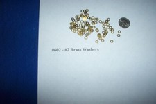 Model RR  Hobby Supplies - 2 Brass Washers - 100 pieces 602