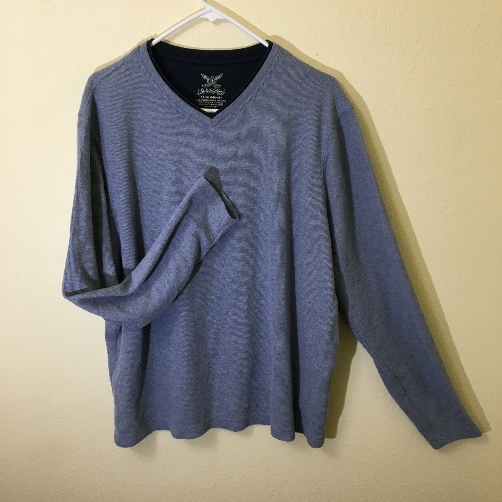 Faded Glory Mens Light Blue Long Sleeve 