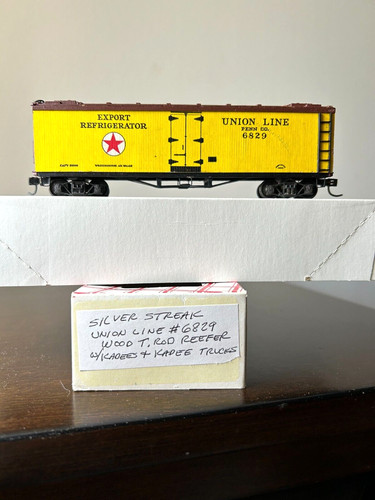 SILVER STREAK #????  Refrigerador de madera Union Line 40' Truss-Rod #6829 con Kadees 1:87 | Zustand: New