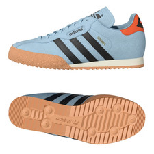 Adidas Mens Samba Super Trainers Adidas Originals Suede Leather Trainers-UK 6-13