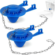 Toilet Flapper Replacement Kit - 2 Pack Universal Toilet Flapper 2 Inch with Ste