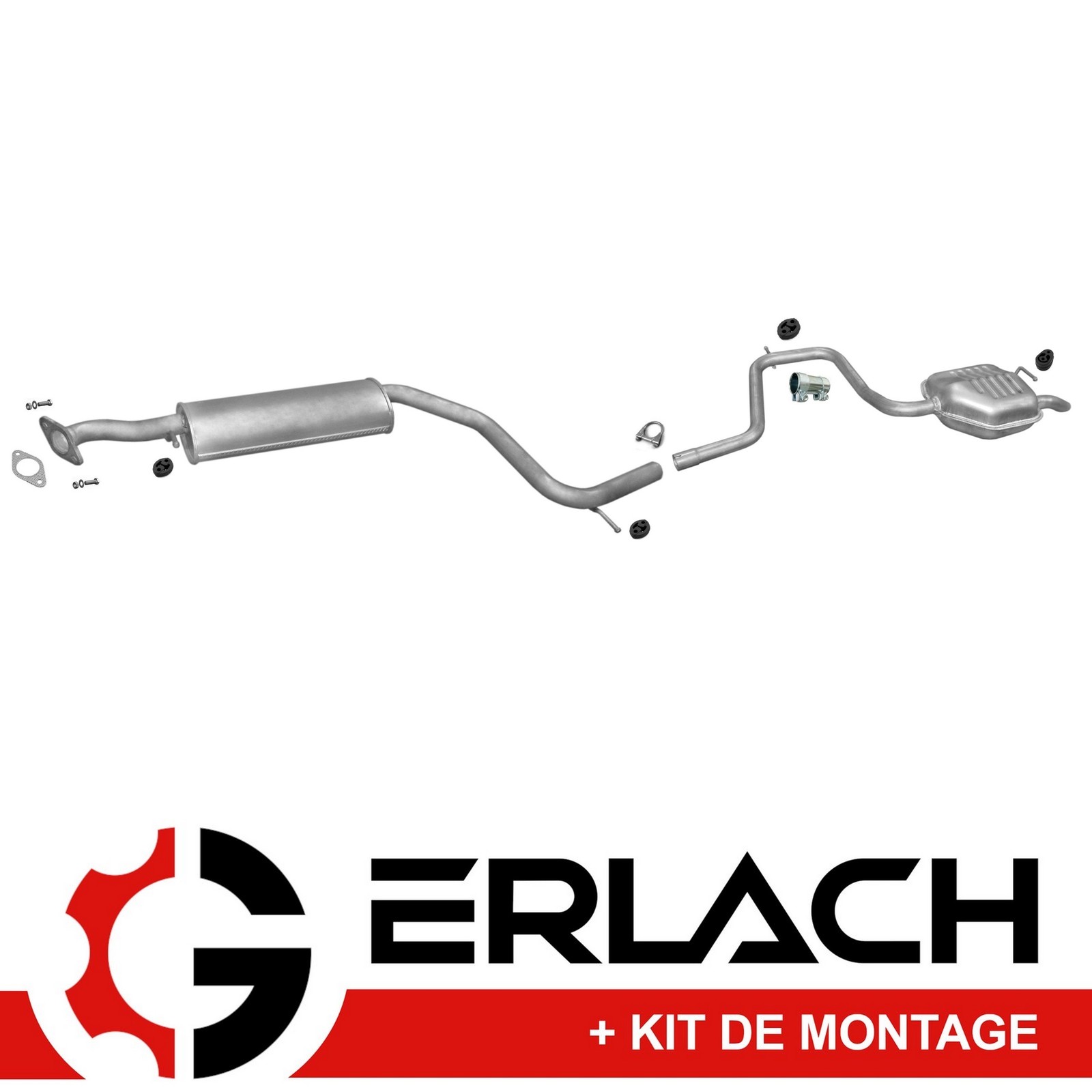 Silencieux arrière Ford Mondeo II 2.0i 3392 anti-corrosion pour réduction du bruit moteur