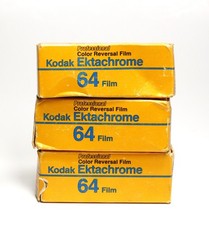 3x Kodak Ektachrome 64 Daylight EPR 120 Color Reversal Film Expired 11/1989