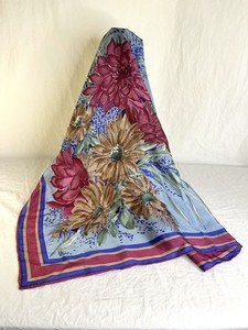 Vintage Floral Vera Silk Scarf