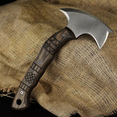 Tomahawk Full Tang Hatchet Personalized, Bushcraft Axe with Sheath