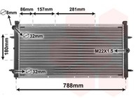 MotorküHler WasserküHler VAN Wezel 58002114 FüR VW T4 Transporter 7DK 70B 7DB