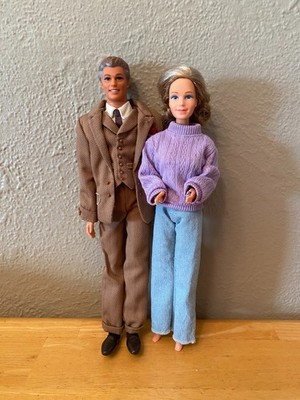Heart Family Grandma  Barbie with Henry Higgins Ken Doll as Grandpa