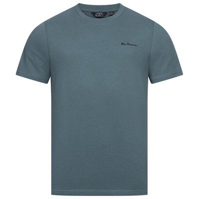 BEN SHERMAN Small Logo Herren Casual Freizeit T-Shirt blau neu