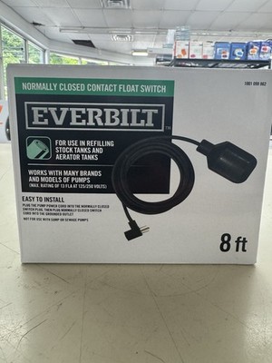 Everbilt 8  Piggy Back Float Switch for Sump & Sewage Pump Replacement