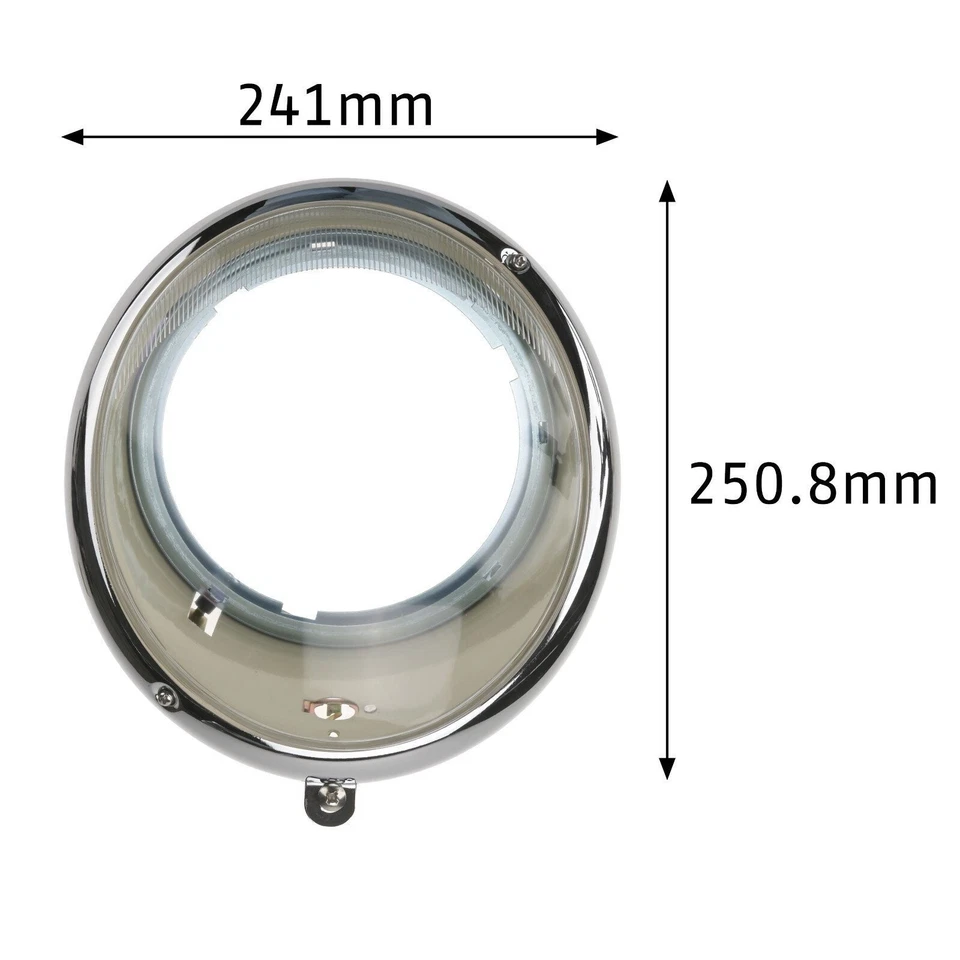 Conjunto de carcasa de faro para VW 1950-1967 completo 6 voltios 111941037C Foto 3 de 4